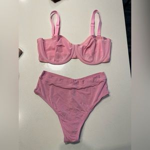 Cuup Balconette Bra 34E Rose